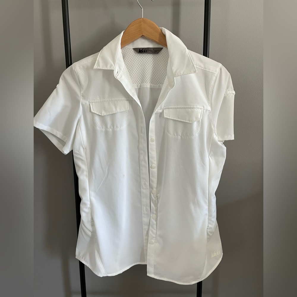 REI Women's Breathable Short Sleeve Button-Down
